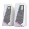 Redragon GS20W ANVIL 3W 2.0 RGB stereo staleliniai kompiuterio garsiakalbiai - balti
