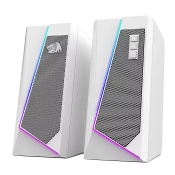 Redragon GS20W ANVIL 3W 2.0 RGB stereo staleliniai kompiuterio garsiakalbiai - balti