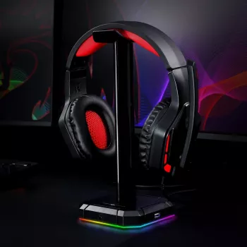 Redragon HA300 Scepter Pro RGB ausinių stovas su 4 prievadų USB 2.0 šakotuvu