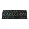 REDRAGON Horus Mini Pro 61 klavišų trijų režimų belaidė RGB žemo profilio mechaninė žaidimų klaviatūra - juoda (raudoni jungikliai)