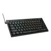 REDRAGON Horus Mini Pro 61 klavišų trijų režimų belaidė RGB žemo profilio mechaninė žaidimų klaviatūra - juoda (raudoni jungikliai)