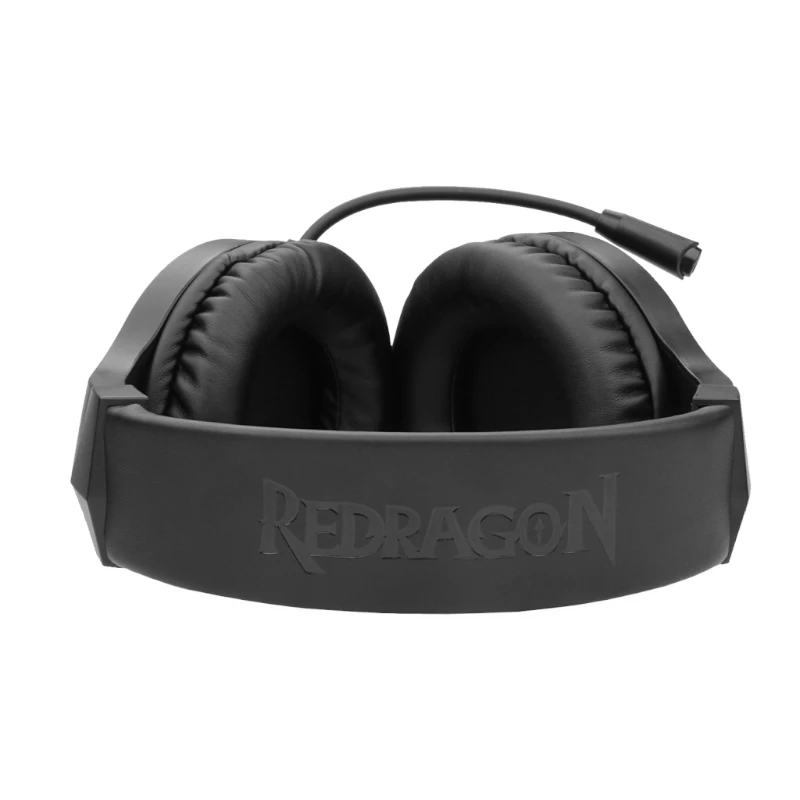 REDRAGON HYLAS H260RGB Ausinės žaidimams per ausį su nuimamu mikrofonu, 50mm tvarkyklės, RGB apšvietimas, 3.5mm garsas + USB maitinimas, juodos