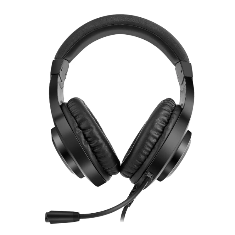 REDRAGON HYLAS H260RGB Ausinės žaidimams per ausį su nuimamu mikrofonu, 50mm tvarkyklės, RGB apšvietimas, 3.5mm garsas + USB maitinimas, juodos