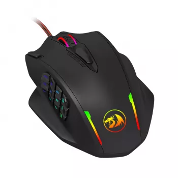 REDRAGON IMPACT 12400DPI MMO žaidimų pelė - juoda
