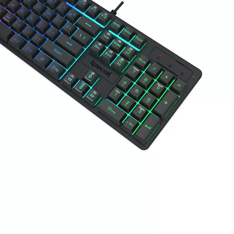 Redragon K521 RGB NETHERBANE 104 klavišų membraninė žaidimų klaviatūra