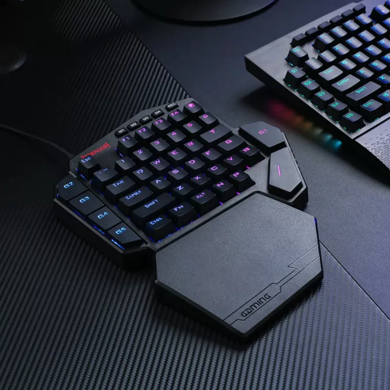 Redragon K585 DITI ELITE PRO RGB 40% belaidė mechaninė žaidimų klaviatūra - mėlyni jungikliai