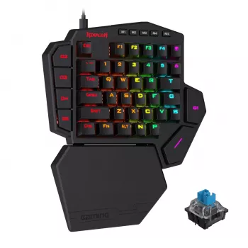 Redragon K585 DITI ELITE PRO RGB 40% belaidė mechaninė žaidimų klaviatūra - mėlyni jungikliai