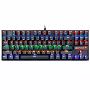 Redragon KUMARA RGB mechaninė žaidimų klaviatūra - Tenkeyless 87 klavišų, Outemu Red jungikliai, RGB apšvietimas, juoda