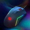 Redragon M616 TRIDENT 10000DPI RGB žaidimų pelė - juoda