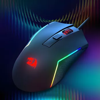 Redragon M616 TRIDENT 10000DPI RGB žaidimų pelė - juoda