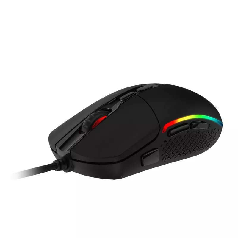 Redragon M719 INVADER RGB 10000 DPI laidinis optinis žaidimų pelė - juoda