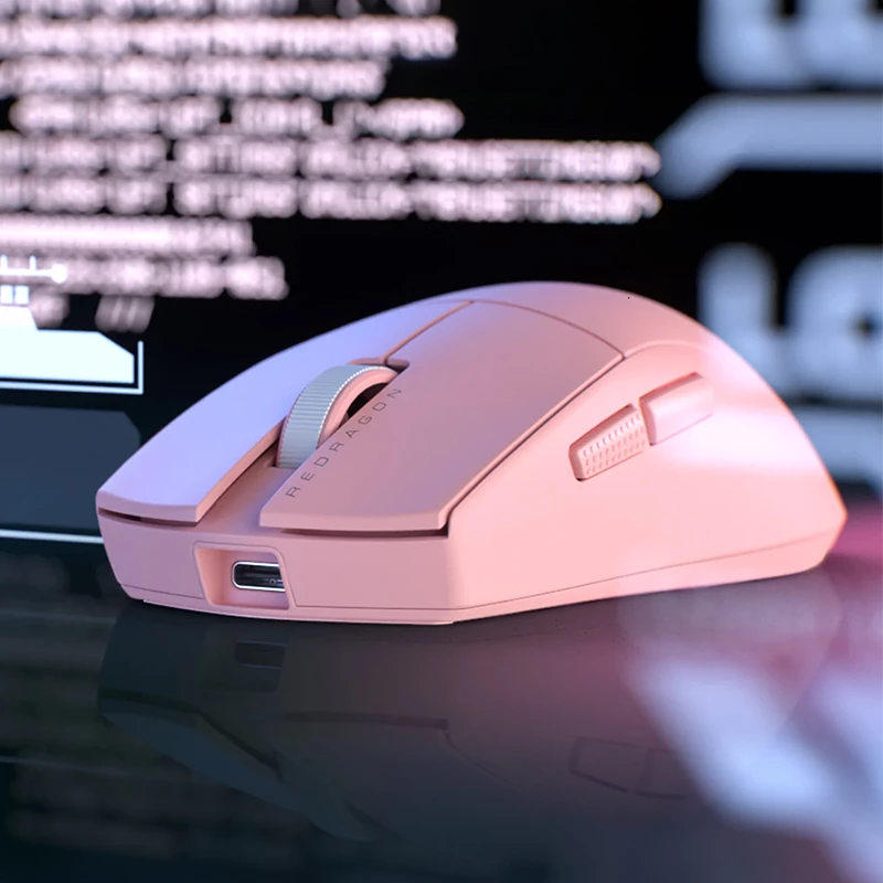 REDRAGON M916 PRO 1K 3 režimų belaidė žaidimų pelė - rožinė