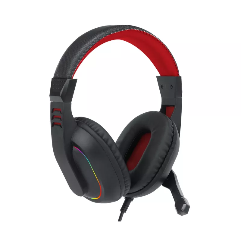 Redragon Over-Ear ARES Aux RGB žaidimų ausinės - juodos
