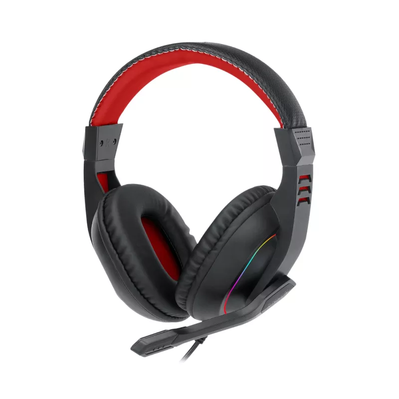 Redragon Over-Ear ARES Aux RGB žaidimų ausinės - juodos