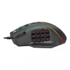 REDRAGON PERDICTION 4 12400DPI RGB MMO ergonomiška žaidimų pelė - juoda