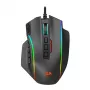 REDRAGON PERDICTION 4 12400DPI RGB MMO ergonomiška žaidimų pelė - juoda