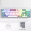 REDRAGON Pollux 65% laidinė mechaninė žaidimų klaviatūra, karštai keičiami raudoni jungikliai, RGB apšvietimas, nuimamas USB-C, NKRO, juoda