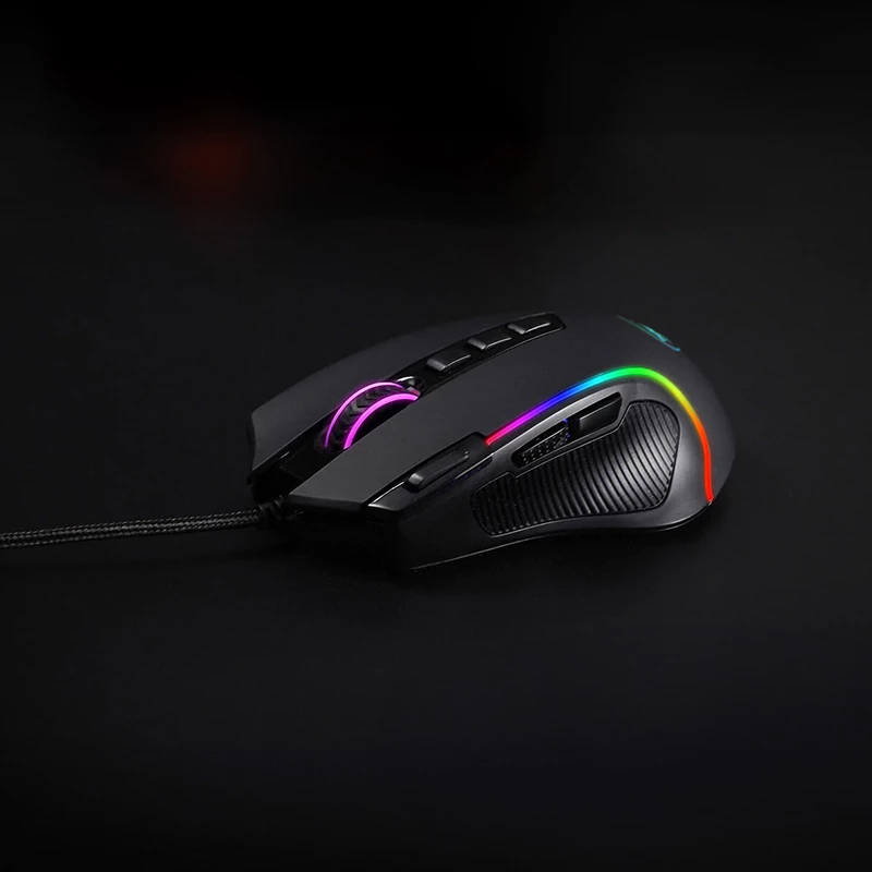 REDRAGON PREDATOR 4000DPI RGB ergonomiška žaidimų pelė - juoda