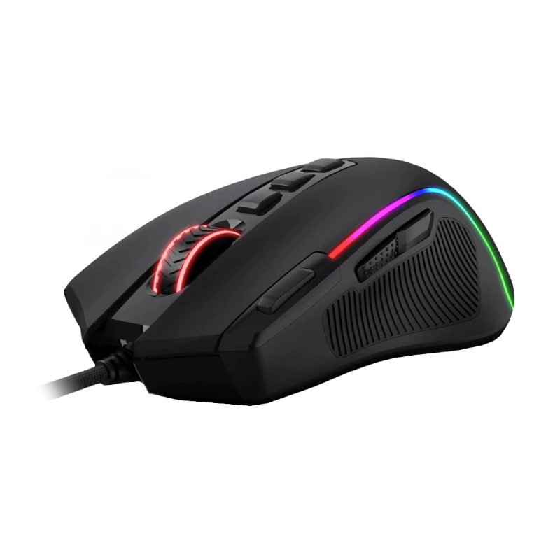 REDRAGON PREDATOR 4000DPI RGB ergonomiška žaidimų pelė - juoda