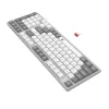 Redragon RD-BK-7111 60% tri-režimo žemo profilio mechaninė klaviatūra, RGB apšvietimas, karštai keičiami jungikliai, juoda/balta