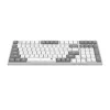 Redragon RD-BK-7111 60% tri-režimo žemo profilio mechaninė klaviatūra, RGB apšvietimas, karštai keičiami jungikliai, juoda/balta