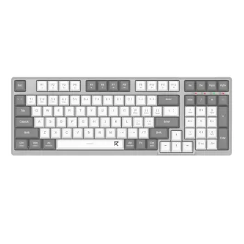 Redragon RD-BK-7111 60% tri-režimo žemo profilio mechaninė klaviatūra, RGB apšvietimas, karštai keičiami jungikliai, juoda/balta