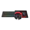 Redragon RD-S149 4-in-1 žaidimų rinkinys: RGB klaviatūra, optinė pelė, ausinės ir kilimėlis