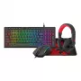 Redragon RD-S149 4-in-1 žaidimų rinkinys: RGB klaviatūra, optinė pelė, ausinės ir kilimėlis