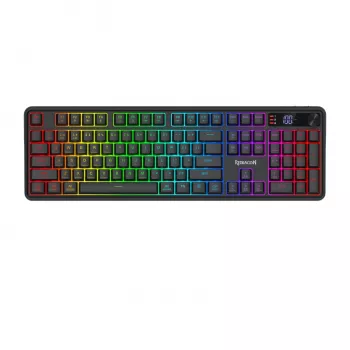 Redragon RM104 PRO VOLCANO RGB belaidė membraninė žaidimų klaviatūra - juoda