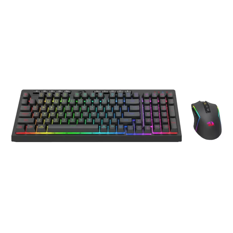 Redragon RYLO PRO S142 trijų režimų RGB žaidimų klaviatūros ir pelės rinkinys