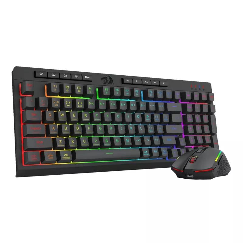 Redragon RYLO PRO S142 trijų režimų RGB žaidimų klaviatūros ir pelės rinkinys