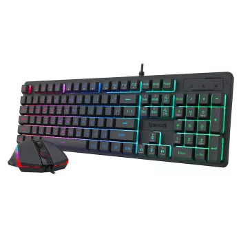 Redragon S107 RGB Gaming Essentials laidinis žaidimų klaviatūros ir pelės rinkinys