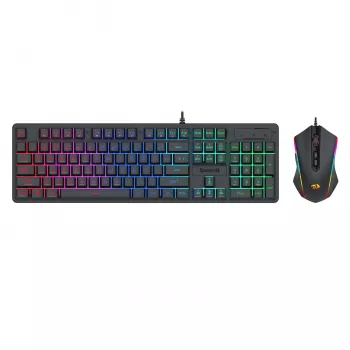 Redragon S107 RGB Gaming Essentials laidinis žaidimų klaviatūros ir pelės rinkinys