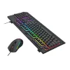 Redragon S151 RGB žaidimų klaviatūros ir pelės rinkinys - juoda