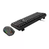Redragon S162 RGB 3 režimų belaidis mechaninis žaidimų klaviatūros ir pelės rinkinys - juodas