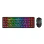 Redragon S162 RGB 3 režimų belaidis mechaninis žaidimų klaviatūros ir pelės rinkinys - juodas