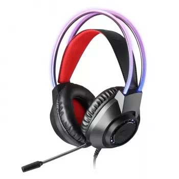 Redragon SCREAM Ausinės su mikrofonu, RGB, virš galvos - juodos