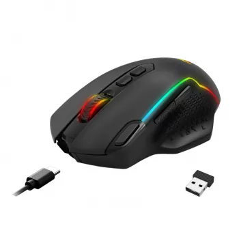 Redragon TAIPAN MAX 12000DPI belaidė žaidimų pelė - juoda