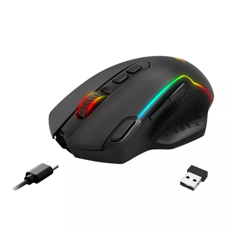 Redragon TAIPAN MAX 12000DPI belaidė žaidimų pelė - juoda
