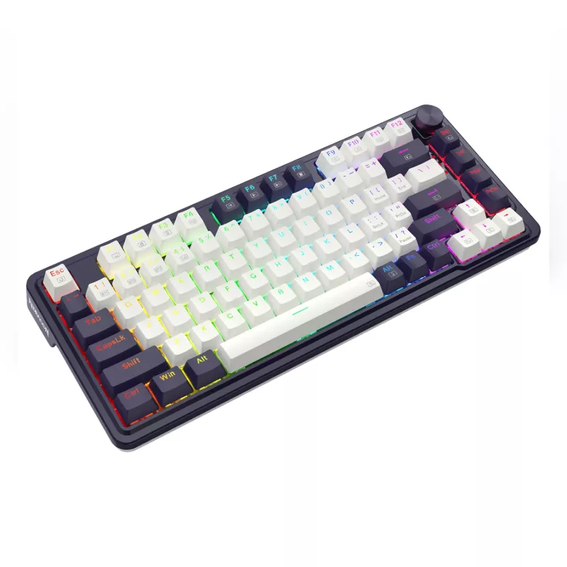 Redragon UCAL K673 PRO 65% Tri-Mode belaidė mechaninė žaidimų klaviatūra - juoda (karštai keičiama, gasket mount, RGB)