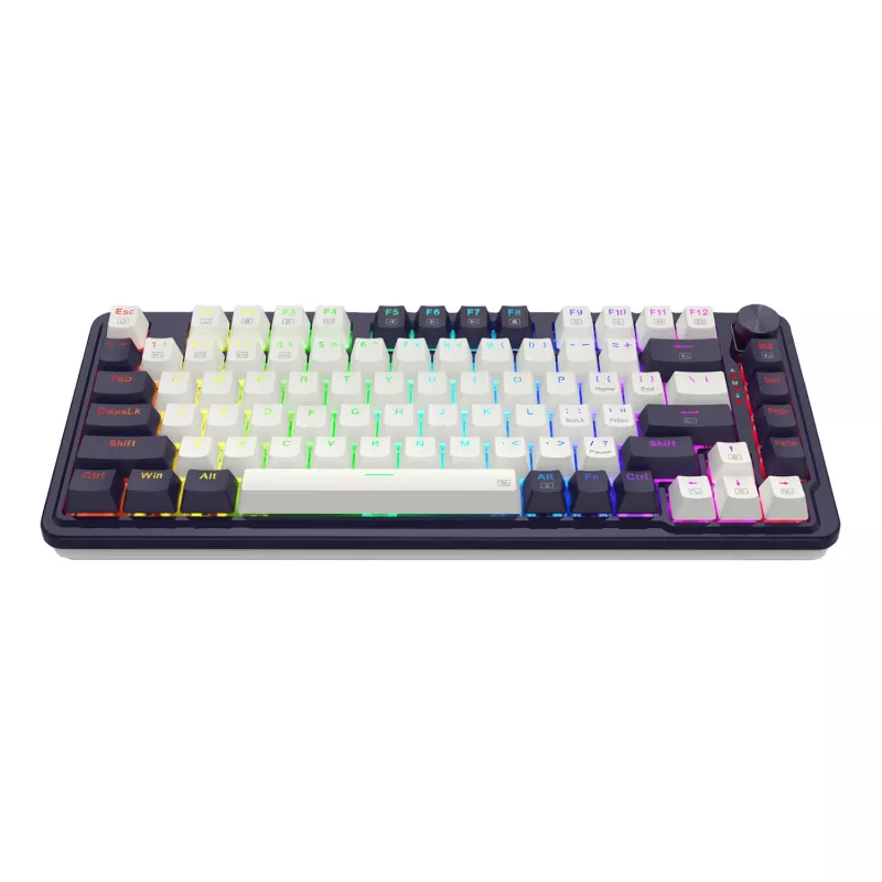 Redragon UCAL K673 PRO 65% Tri-Mode belaidė mechaninė žaidimų klaviatūra - juoda (karštai keičiama, gasket mount, RGB)