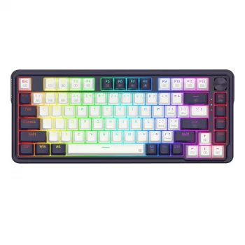 Redragon UCAL K673 PRO 65% Tri-Mode belaidė mechaninė žaidimų klaviatūra - juoda (karštai keičiama, gasket mount, RGB)