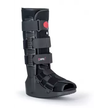 REH Air Walker Basic Long kulkšnies-pėdos ortozė, L dydis, juoda/pilka