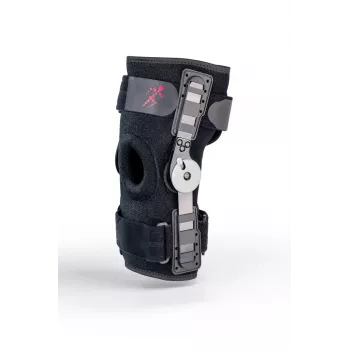 REH Stabilmax O-1241/XL atviras trumpas kelio įtvaras su girnelės anga, juodas, dydis XL