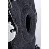 REH Stabilmax O-1241/XXL atviras trumpas kelio įtvaras su lanksčiais stabilizatoriais, perforuotas neoprenas, juodas, XXL dydis