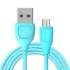 REMAX Lesu Cable Micro RC-050m Blue - USB 2.0 įkrovimo ir duomenų sinchronizavimo laidas, 0,5 m