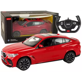 Nuotoliniu valdymu automobilis RC BMW X6 Rastar Pilot Red 1:14