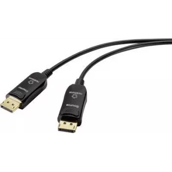 Renkforce DisplayPort 1.4 aktyvusis optinis kabelis 50 m juodas 8K 60Hz RF-4598012