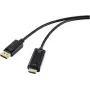 RENKFORCE DisplayPort į HDMI kabelis 5 m juodas 4K 30Hz auksuoti kontaktai RF-5179192
