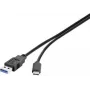 Renkforce RF-3241262 USB 3.2 Gen 1 laidas USB-A į USB-C 0,3 m juodas